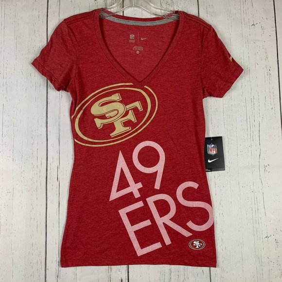 San Francisco 49ers NFL Nike XS Red Tshirt New Women
